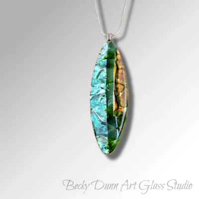 1366 Surf Board Aqua aventurine and gold front